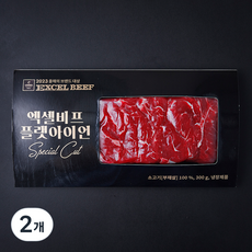 엑셀비프 미국산 플랫아이언 (냉장), 2개, 300g