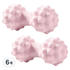 휴다온 고강도 발바닥 마사지볼, 6개, 핑크