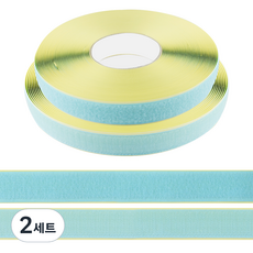 Uniart 捲式魔鬼氈膠帶組 天空藍 18m, 2套