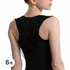 JUST PICK 男女通用上半身姿勢矯正帶 黑色, 6個