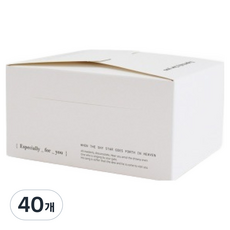 헬로우모리스 메시지 박스 M, 화이트, 40개