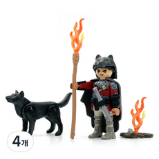 Playmobil 摩比人 狼與戰士公仔 71482, 4個