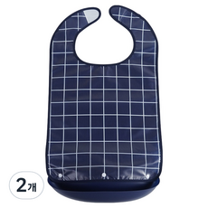 Rositera 成人可拆卸圍兜, 藍色 單件 L, 2個