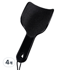 글로어스 부드러운 발각질제거 뒷꿈치 U자형 원 블랙, 80g, 4개, 1개입