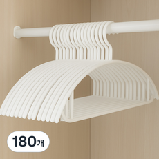 보노하우스 어반 어깨뿔 방지 논슬립 옷걸이, 화이트, 180개