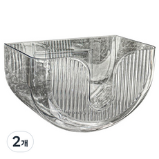 몬드스팟 욕실 무타공 화장실 휴지 선반 YN015, 투명, 2개