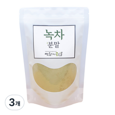 磨盤中的小大豆綠茶粉, 500g, 1包, 3包