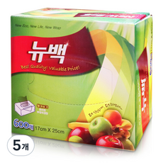 뉴랩 위생백 미니 17cm x 25cm, 미니(XS), 600개입, 5개