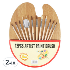 Toppia 簡約畫筆12種 + 調色盤套組 TYPE1, 2套