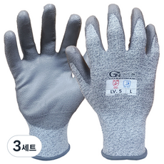 GUARDMAN 5級防切割塗層手套 雙手穿戴組, 3套