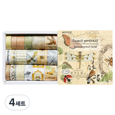 동아피엠에스 DIY 레트로 마스킹 데코테이프 20종 세트, 곤충, 4세트