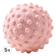 ACDI 스트레칭 돌기 싱글 마사지볼, 핑크, 5개