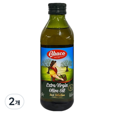 아바코 엑스트라버진 올리브 오일, 2개, 500ml