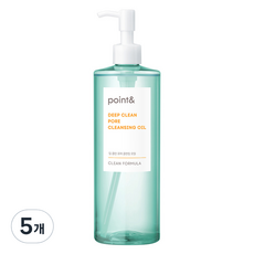 point&. 深層清潔毛孔卸妝油, 490ml, 5個