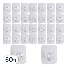 i-MATE 多用途黏貼式掛鉤, 60個, 透明