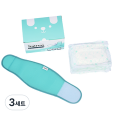 나트리스 반려견 에어 리필용 기저귀 15p + 매너벨트 세트, 소형, 15개입, 3세트