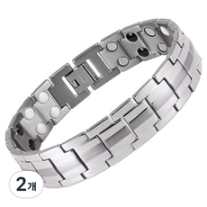 KODACHIEF 個性十足電磁護理手環 銀色 225 x 15 mm, 2個