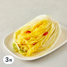 선도농협선장김치 아산맑은 백김치, 1kg, 3개