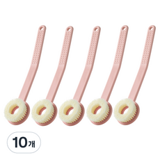 MONACO OLIVE 曲線握柄貼合身體刷, 煙燻粉, 10個, 1入