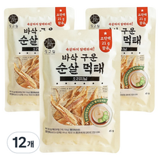 강고집 바삭 구운 순살 먹태 오리지널, 45g, 12개