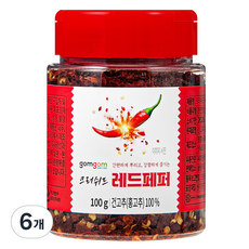 곰곰 크러쉬드 레드페퍼, 100g, 6개