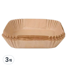 유니트리 무표백 에어프라이어 종이호일, 3개, 100개입, 20cm