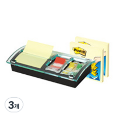 3M DS100 抽取式便條紙臺組合(便條紙臺+2本抽取式補充包+2個標籤), 3個