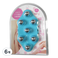 Daily Joy 滾珠刮痧按摩磁力球, 6個, 藍色