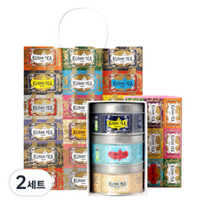 KUSMI TEA 3款迷你紅茶禮盒組 + 購物袋, 2套, 安娜塔西亞 20g + 弗拉基米爾王子 20g + 花漾年華 N°108 20g