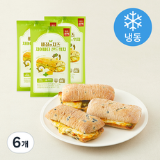 한맥 바질앤치즈 치아바타 샌드위치 (냉동), 180g, 6개, 1개입