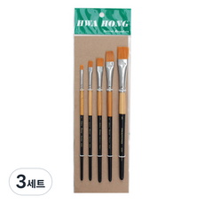 화홍산업 950 다용도 붓 세트 5종, 1호, 2호, 3호, 4호, 5호, 3세트