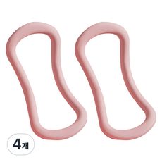 아이디어룸 링 종아리 마시지 가정용 요가 도구 2p, 핑크, 4개
