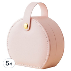 Sodam市集 旅行用飾品珠寶盒, 5個, 粉紅色