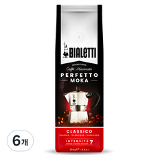 BIALeTTI 拜雷提 Perfetto研磨咖啡Classico, 摩卡壺, 250g, 6個
