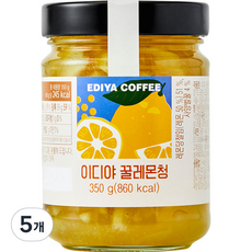 이디야 꿀레몬청, 350g, 1개입, 5개