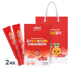 olea Olki鹿茸紅參果凍 熱帶水果口味 禮盒裝+購物袋, 15g, 60條