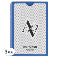 AAHM 撲克牌 橋牌尺寸, 3套, 藍色