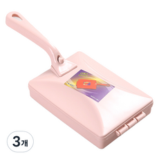 원온나인 침구 카페트 거실 청소 먼지 제거 브러쉬, 핑크, 3개