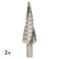이엑스파워 헤리컬스텝드릴 2날 4~22mm ESD-4T, 2개