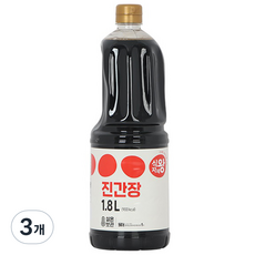 Sikjajaewang 濃醬油, 3個, 1.8L