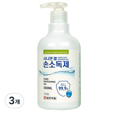 일양약품 사니젠 겔 손소독제, 500ml, 3개