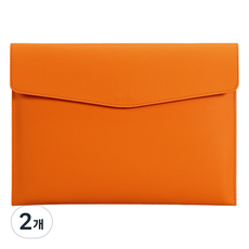 DOnG-A Pms A4皮革文件手拿包, 橘色, 2個