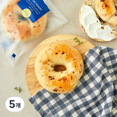 도제식빵 탕종 어니언 베이글, 100g, 5개, 1개입