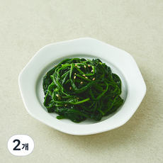 집반찬연구소 시금치나물, 90g, 2개