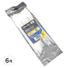 smato 電線整理 電纜束帶 直立型 50入, 6個, 白色