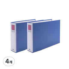 희망사무포인트 2공 파이프 바인더 A4 4X8 군 Br4487E, 하늘색, 4개