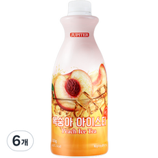 쥬피터 복숭아 아이스티, 1.8kg, 6개