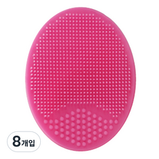 黃麻矽膠清潔墊, 8入, 隨機出貨