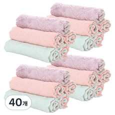 Living Philo 吸水性佳好擦拭超細纖維抹布 隨機出貨, 40個