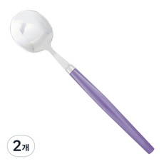 아뻬티 브릴로 컬러, 퍼플, 디저트 스푼, 2개